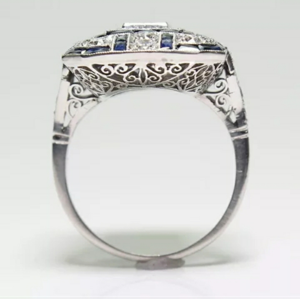 New Luxury Royal Blue Ring - Picture 5 of 6